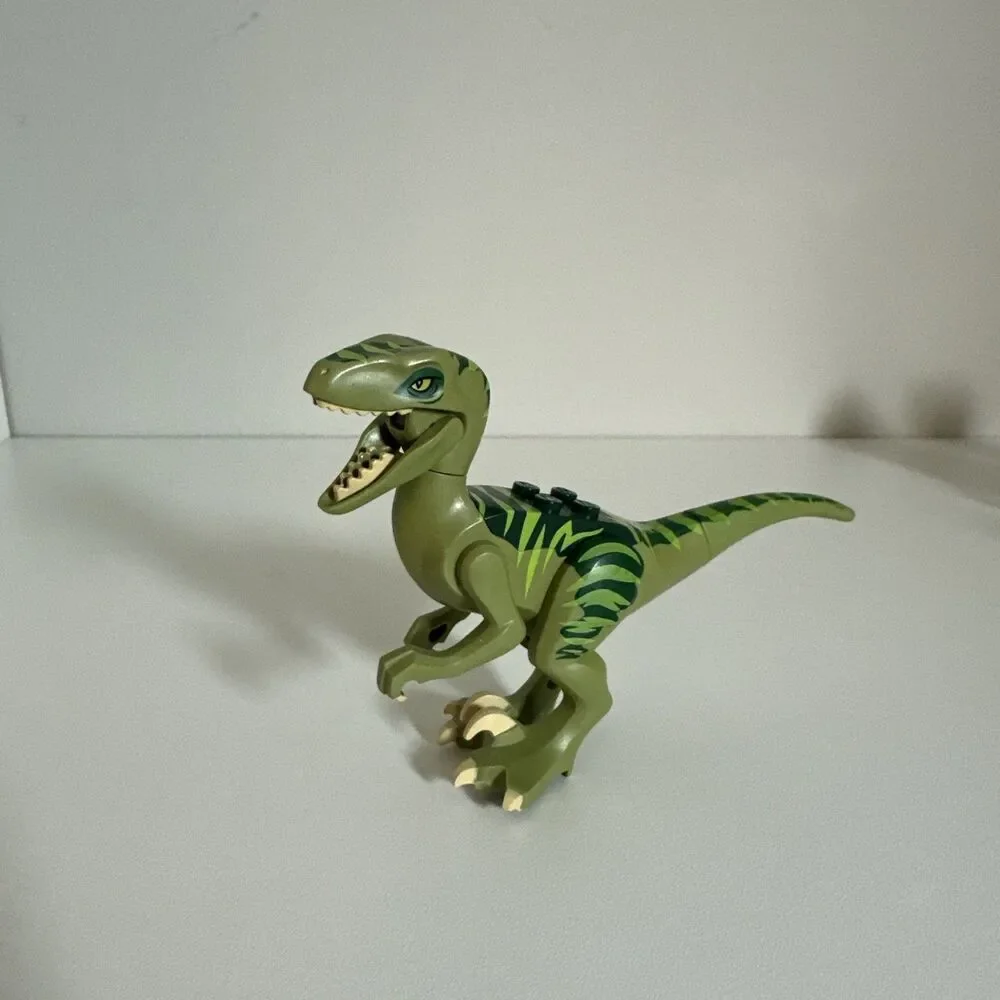 LEGO Jurassic Park Dinosaur Lot velociraptor raptor beige claws Coelophysis